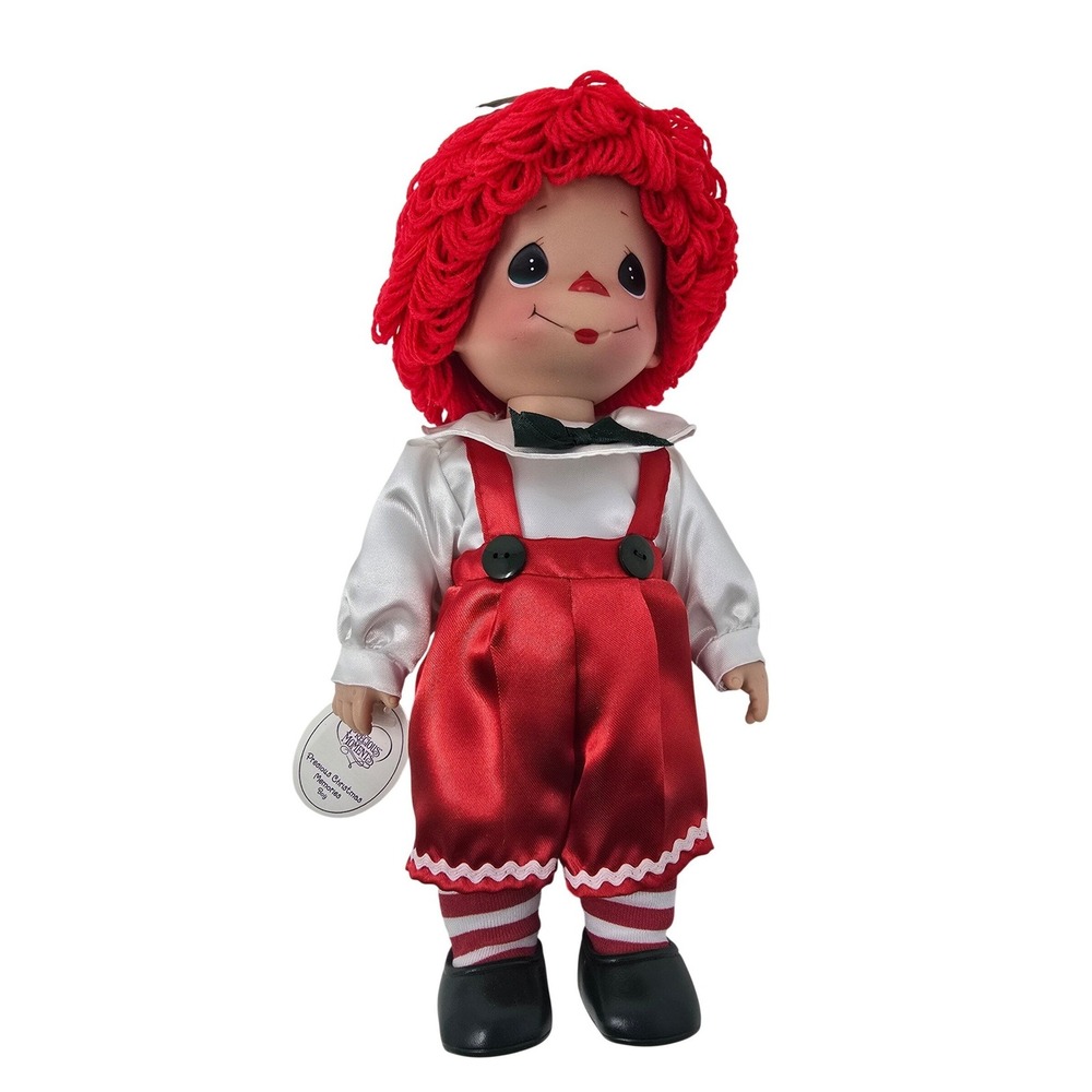 Precious Moments Precious Christmas Memories Boy Doll Red Yarn Hair‎ 5119 12"